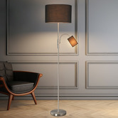Luminea Hailee Iron Duel Switch Floor Lamp