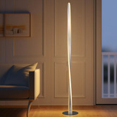 Luminea Kayson Metal LED Floor Lamp with Foot Switch