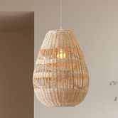 Luminea Avery Rattan Pendant Light