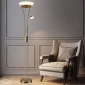 Luminea White Saint-Gratien LED Metal Floor Lamp