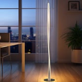 Luminea Kayson Metal LED Floor Lamp with Foot Switch