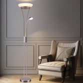 Luminea White Saint-Gratien LED Metal Floor Lamp