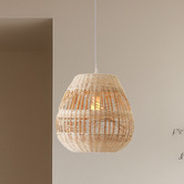 Luminea Avery Rattan Pendant Light