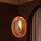 Luminea Creusot Metal &amp; Glass Pendant Light