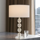 Luminea Bergerac White Bergerac Acrylic &amp; Steel Table Lamp