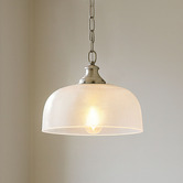 Luminea Wallace Metal &amp; Glass Pendant Light