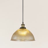 Luminea Trappes Metal &amp; Glass Pendant Light