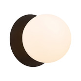 Luminea Lassie Opal Frosted Glass Warm White LED Outdoor Wall Light