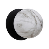 Luminea Lassie Marble Opal Glass Warm White LED Outdoor Wall Light