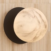 Luminea Lassie Marble Opal Glass Warm White LED Outdoor Wall Light