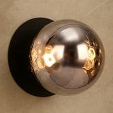 Luminea Lassie Molten Ripple Glass Warm White LED Outdoor Wall Light