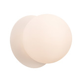 Luminea Lassie Opal Frosted Glass Warm White LED Outdoor Wall Light