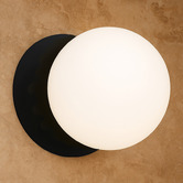 Luminea Lassie Opal Frosted Glass Cool White LED Outdoor Wall Light