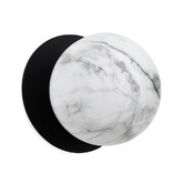 Luminea Lassie Marble Opal Glass Cool White LED Outdoor Wall Light