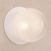 Luminea Lassie Diamond Cut Glass Warm White LED Outdoor Wall Light