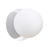 Luminea Lassie Opal Frosted Glass Warm White LED Outdoor Wall Light