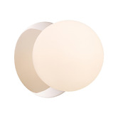 Luminea Lassie Opal Frosted Glass Warm White LED Outdoor Wall Light