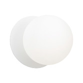 Luminea Lassie Opal Frosted Glass Cool White LED Outdoor Wall Light