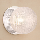 Luminea Lassie Diamond Cut Glass Warm White LED Outdoor Wall Light