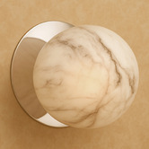 Luminea Lassie Marble Opal Glass Warm White LED Outdoor Wall Light