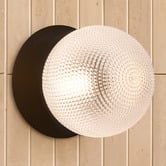 Luminea Lassie Diamond Cut Glass Warm White LED Outdoor Wall Light