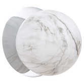 Luminea Lassie Marble Opal Glass Warm White LED Outdoor Wall Light