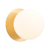 Luminea Lassie Opal Frosted Glass Warm White LED Outdoor Wall Light