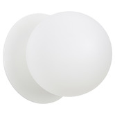 Luminea Lassie Opal Frosted Glass Warm White LED Outdoor Wall Light