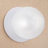 Luminea Lassie Diamond Cut Glass Cool White LED Outdoor Wall Light