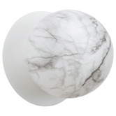 Luminea Lassie Marble Opal Glass Warm White LED Outdoor Wall Light