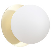 Luminea Lassie Opal Frosted Glass Warm White LED Outdoor Wall Light