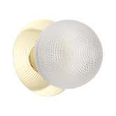 Luminea Lassie Diamond Cut Glass Warm White LED Outdoor Wall Light