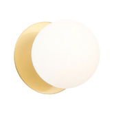 Luminea Lassie Opal Frosted Glass Cool White LED Outdoor Wall Light