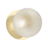 Luminea Lassie Diamond Cut Glass Cool White LED Outdoor Wall Light