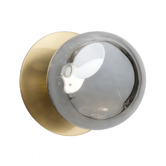 Luminea Lassie Molten Ripple Glass Cool White LED Outdoor Wall Light