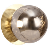 Luminea Lassie Molten Ripple Glass Warm White LED Outdoor Wall Light