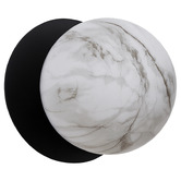 Luminea Lassie Marble Opal Glass Warm White LED Outdoor Wall Light