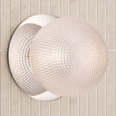 Luminea Lassie Diamond Cut Glass Warm White LED Outdoor Wall Light