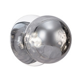 Luminea Lassie Molten Ripple Glass Cool White LED Outdoor Wall Light