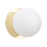 Luminea Lassie Opal Frosted Glass Warm White LED Outdoor Wall Light