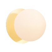 Luminea Lassie Opal Frosted Glass Warm White LED Outdoor Wall Light