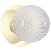 Luminea Lassie Diamond Cut Glass Warm White LED Outdoor Wall Light