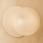 Luminea Lassie Diamond Cut Glass Warm White LED Outdoor Wall Light