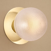 Luminea Lassie Diamond Cut Glass Warm White LED Outdoor Wall Light