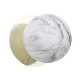 Luminea Lassie Marble Opal Glass Warm White LED Outdoor Wall Light