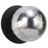 Luminea Lassie Molten Ripple Glass Cool White LED Outdoor Wall Light
