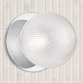 Luminea Lassie Diamond Cut Glass Cool White LED Outdoor Wall Light