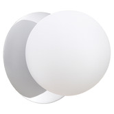 Luminea Lassie Opal Frosted Glass Warm White LED Outdoor Wall Light