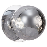 Luminea Lassie Molten Ripple Glass Cool White LED Outdoor Wall Light