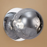Luminea Lassie Molten Ripple Glass Cool White LED Outdoor Wall Light